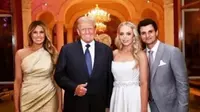 Donald Trump dan Melania Trump bersama Tiffany Trump,dan Michael Boulos.&nbsp; foto: Instagram @fashiontrumpfamilyfirst