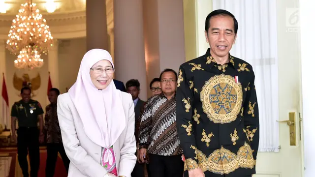 Jokowi Terima Kunjungan  Deputi Perdana Menteri Malaysia Wan Azizah Wan Ismail