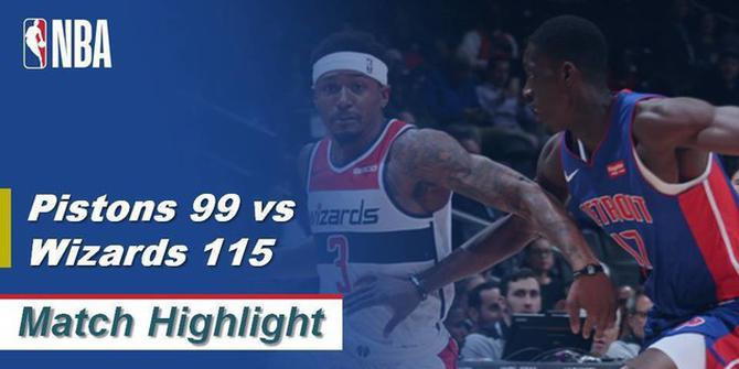 VIDEO: Highlights NBA 2019-2020, Detroit Pistons Vs Washington Wizards 99-115
