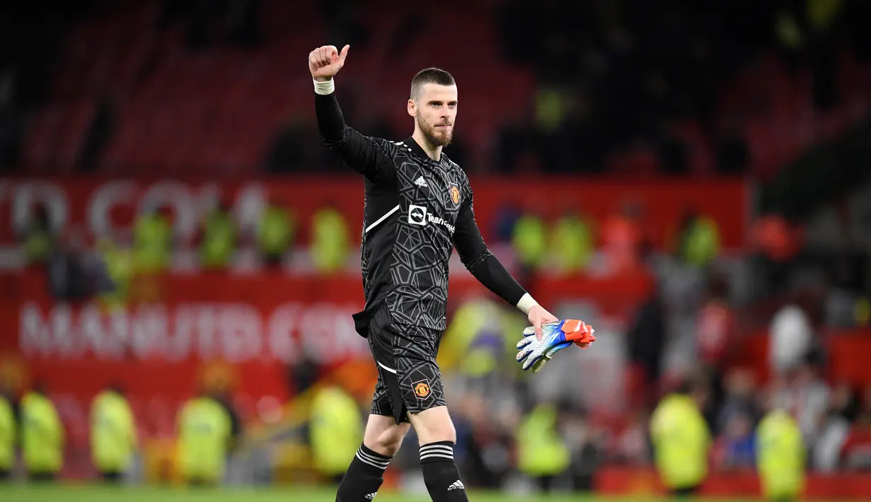 David de Gea menghabiskan seluruh musim 2023/2024 sebagai agen bebas dan menjelang musim 2024/2025, dia masih mendapati dirinya tanpa klub. Dilaporkan gaji menjadi batu sandungan dalam sebagian besar kesepakatan yang dikaitkan dengan De Gea. (Oli SCARFF / AFP)