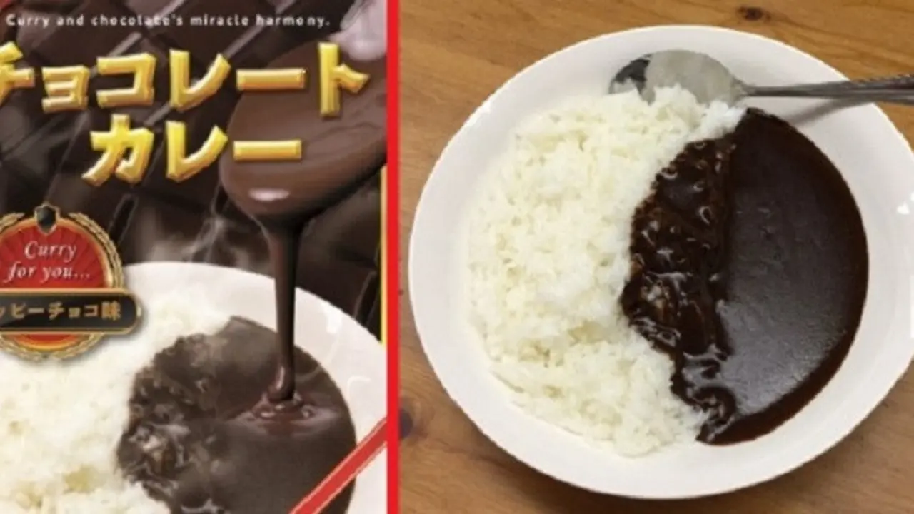 Nasi kari cokelat
