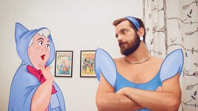 Pria Ini Edit Fotonya dengan Karakter Disney, 6 Hasilnya Bikin Ngakak