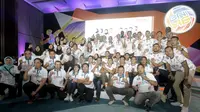 Tim putra dan putri Jakarta BNI 46 dalam acara perkenalan tim untuk kompetisi Proliga 2020 di Jakarta, Kamis (16/1/2020). (foto: istimewa)
