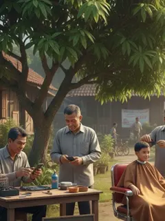 Ilustrasi Bisnis Bapak-Bapak/Ilustrasi AI