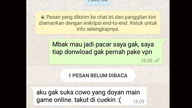7 Usaha Kocak Nembak Gebetan Lewat Chat, Bikin Ngenes tapi Ngakak