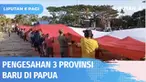 Warga Merauke sambut gembira pengesahan tiga provinsi baru di Papua. DPR berharap pengesahan tiga provinsi baru, bisa mempercepat kesejahteraan masyarakat setempat. Berarti ada lima provinsi di Pulau Cendrawasih, yakni Provinsi Papua, Papua Barat, Pa...
