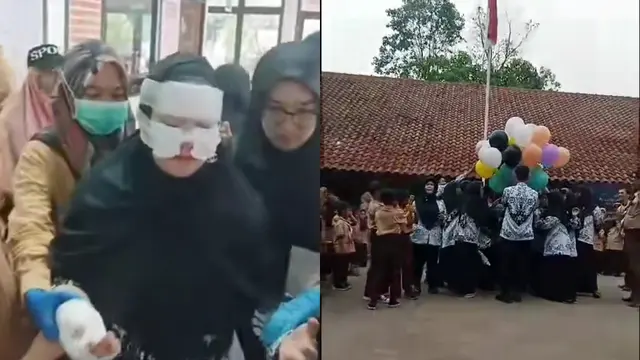 Balon Meledak Hari Guru