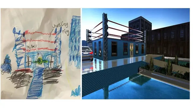 6 Potret Desain Rumah Terinspirasi dari Gambar Anak-anak, Bikin Takjub