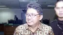 Mantan Gubernur Sumsel, Syahrial Usman usai mengikuti persidangan di Pengadilan Tipikor, Jakarta. Syahrial Usman didakwa dalam kasus alih fungsi hutan.(Antara)