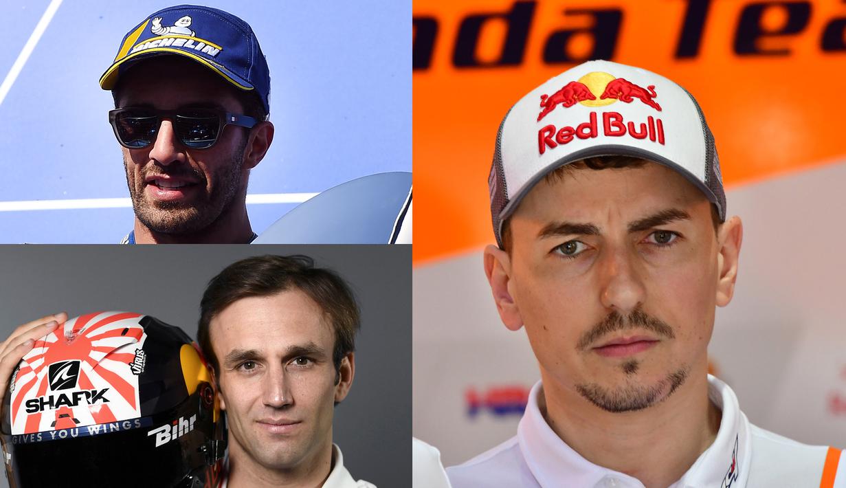 Setiap pegelaran balapan MotoGP, terdapat pebalap yang menarik perhatian dengan prestasi yang diciptakan. Namun tentu ada pebalap yang mengalami penurunan performa dengan berbagai alasan, baik karena cedera atau karena berpindah tim. (Kolase Foto AFP)