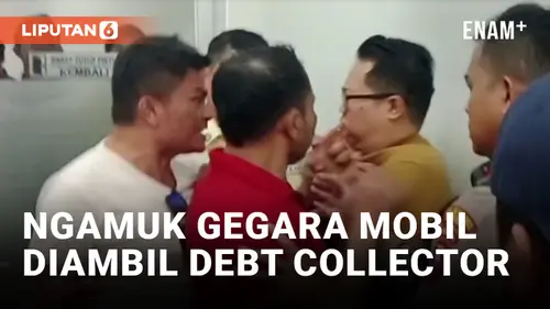 VIDEO: Kesal Mobil Disita Debt Collector, Belasan Orang Geruduk Kantor Usaha Leasing di Surabaya