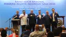 Federasi Akuatik Indonesia menggelar Rapat Kerja Nasional (Rakornas) di Hotel Aryaduta, Jakarta Pusat pada Sabtu (28/2/2026). Dalam raker tersebut, Ketua Umum Akuatik Indonesia, Anindya Bakrie, bicara tentang pembinaan atlet muda dan berharap bisa mengakhiri puasa gelar di Asian Games. Kali terakhir ada medali yang dibawa pulang perenang Indonesia terjadi pada edisi 1990. (Bola.com/M Iqbal Ichsan)