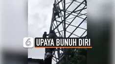 GENDONG 2 ANAK, IBU COBA BUNUH DIRI DI MENARA SUTET