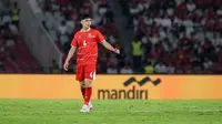 Mathew Baker menjalani debut bersama Timnas Indonesia saat bersua Oman pada FIFA Matchday periode Juni 2026 di Stadion Utama Gelora Bung Karno, Jakarta, Jumat (05/06/2026) malam WIB. Bakar pun mengukir sejarah sebagai pesepak bola termuda yang membela Tim Garuda. (Bola.com/Bagaskara Lazuardi)