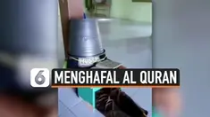 BOCAH INI PAKAI CARA KOCAK SAAT MENGHAFAL AL QURAN