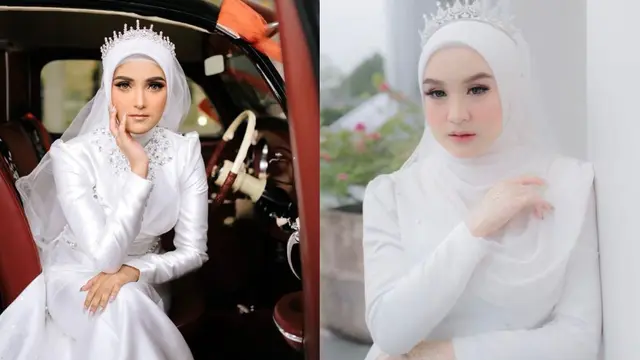 Foto Pernikahan Nadya Mustika (kiri) dan penampilan Hersa (kanan) (Instagram/@nadyamustika dan @nadh.photography)