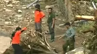 Pengairan di Lokasi Longsor Banjarnegara Bantu Temukan Korban