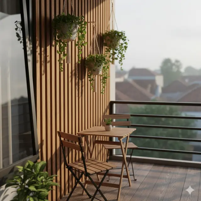 Ide Balkon Rumah Mungil