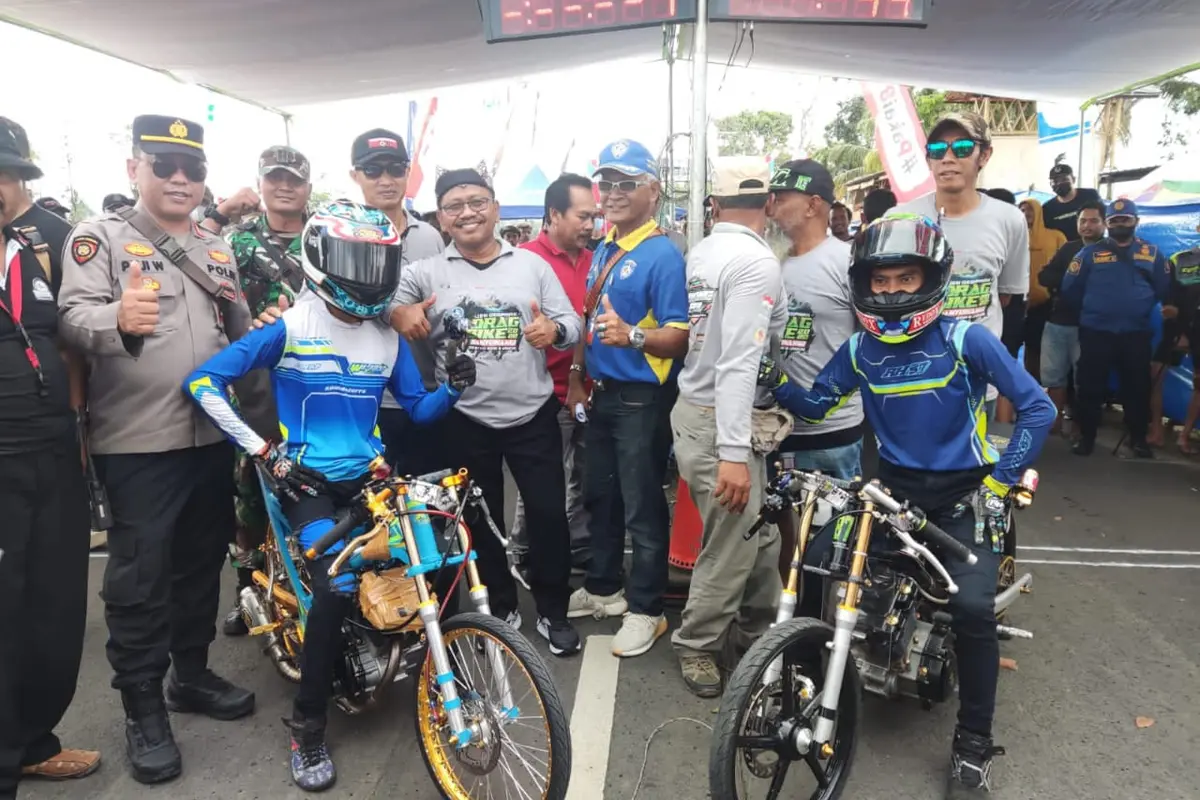 Ijen Geopark Drag Bike 2022 digelar di Kecamatan Tegalsari Banyuwangi. (Istimewa)