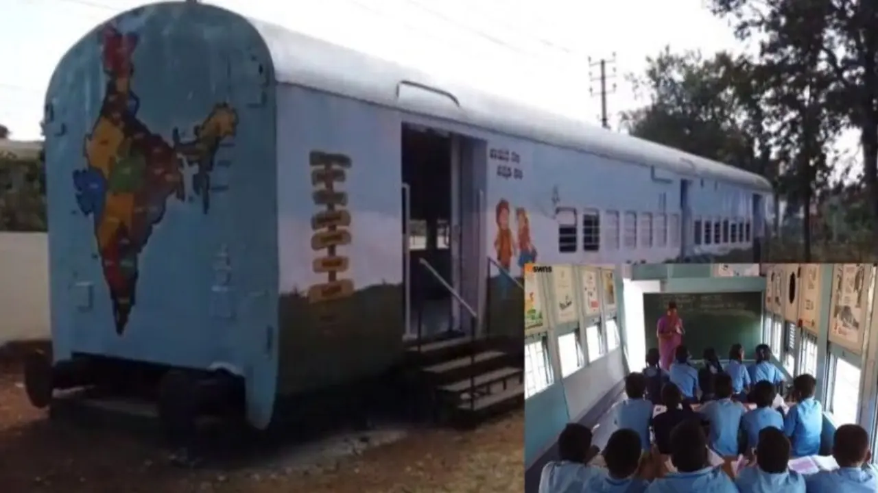 Unik, Sekolah di India Renovasi Kereta Tua Menjadi Ruangan Kelas yang Luar Biasa