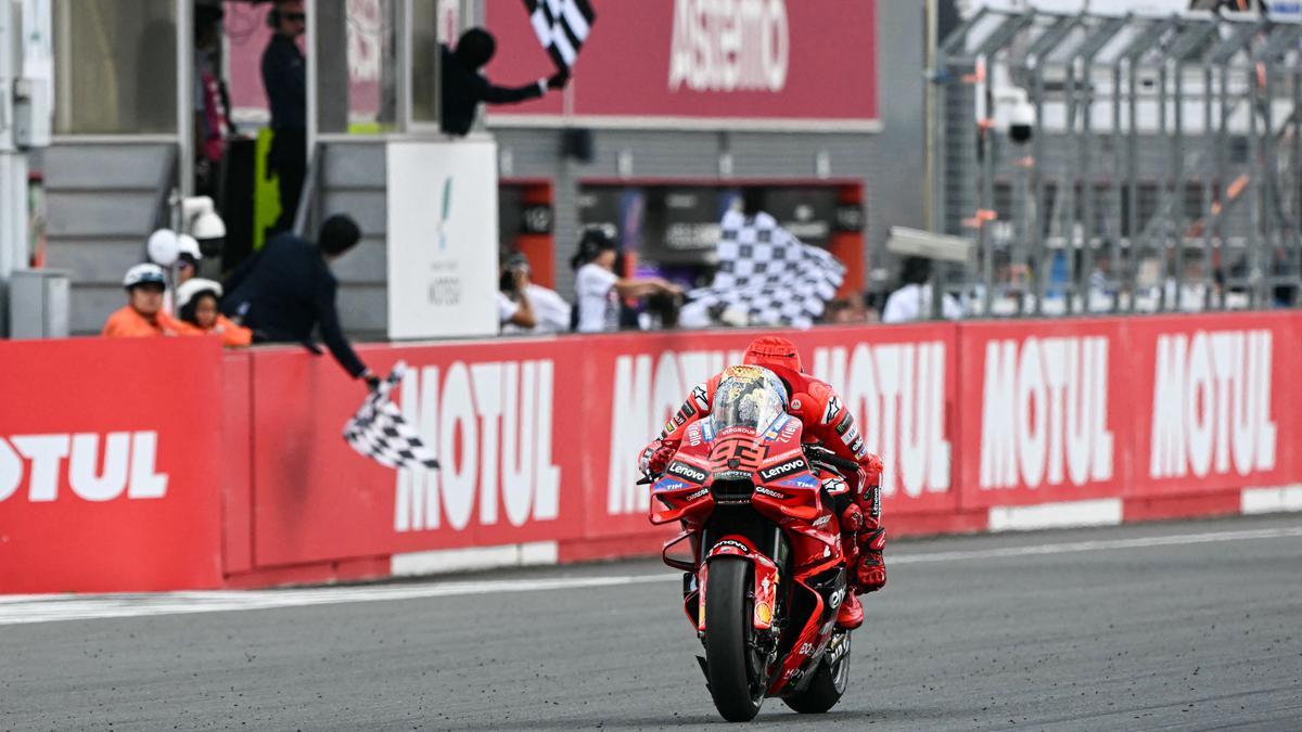 Hasil MotoGP Jepang 2025: Cuma Finis Kedua, Marc Marquez Kunci Juara Dunia