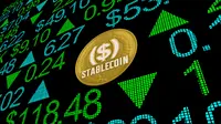 Stablecoin Stock Market Cryptocurrency. (iqoncept/depositphotos.com)