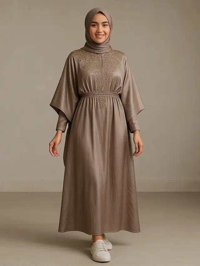 Model Gamis Untuk Pesta Pernikahan Terbaru 2025/Ilustrasi oleh AI