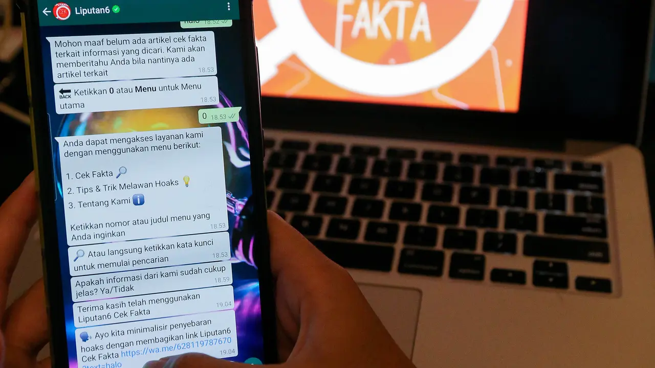 Chatbot WA Cek Fakta