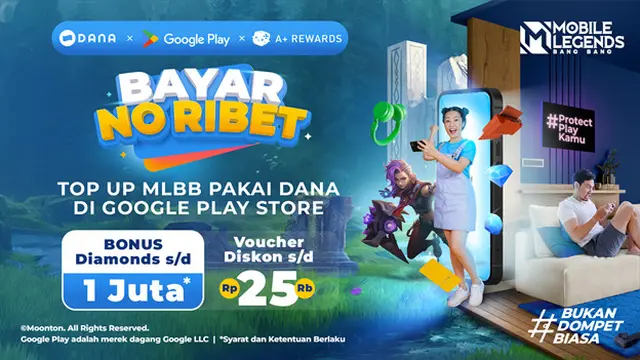 Top Up MLBB Pakai DANA di Google Play Store
