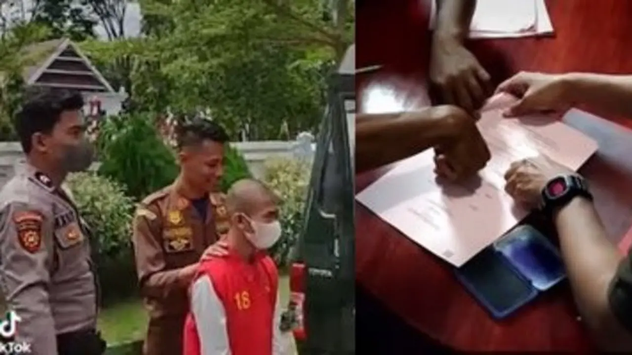 Kekuatan Hati Nurani, Tukang Sayur Maafkan Pencuri Motornya yang Sujud Minta Ampun. Youtube/KEJAKSAAN RI©2022 Merdeka.com