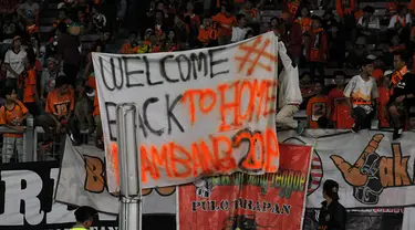 Mantan pemain Persija Jakarta, Bambang Pamungkas, kembali berlaga di Stadion GBK, (14/8/2014). (Liputan6.com/Helmi Fithriansyah) 