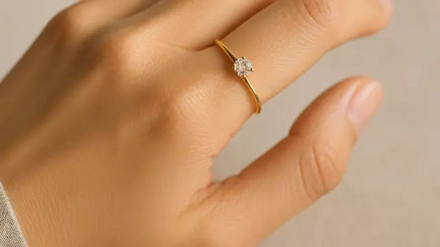 Model Cincin Emas 9 karat yang Cocok untuk Style Harian Elegan di 2025/Ilustrasi gambar oleh AI