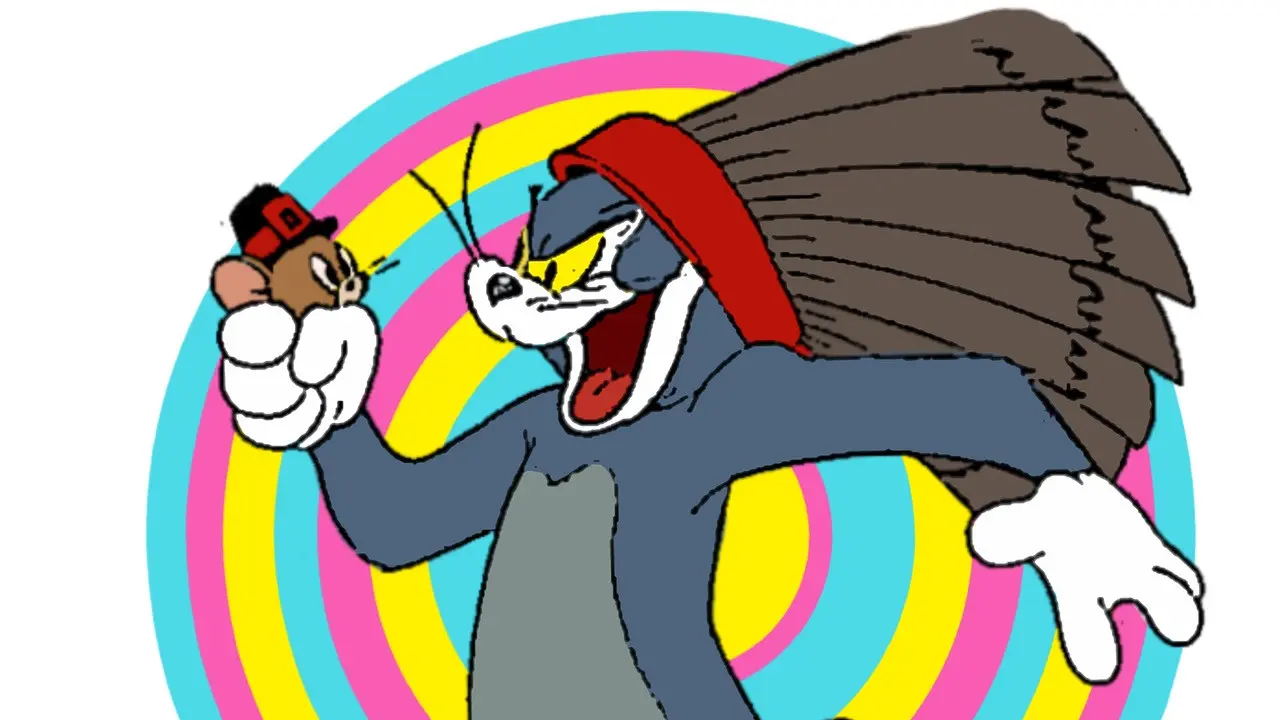 Ilustrasi tokoh kartun Tom and Jerry