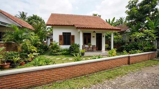 Inspirasi Pagar Batu Bata Rendah