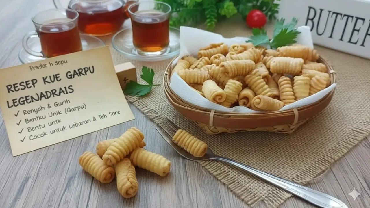 Resep kue garpu (Ilustrasi AI)