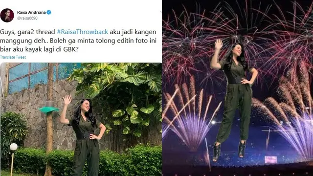 Foto editan kocak Raisa buatan warganet