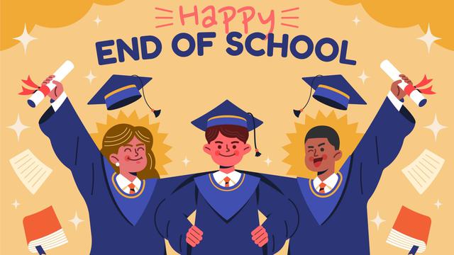 Ilustrasi lulus sekolah, hari terakhir di sekolah, kelulusan SMP