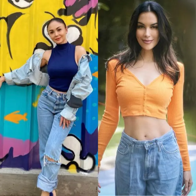 Adu Gaya Yuni Shara dan Sophia Latjubaq, credit (@yunishara36) /(@sophia_latjuba88)