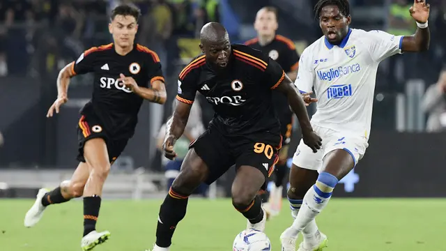 Foto: Parade Aksi Romelu Lukaku Saat AS Roma Sikat Frosinone di Liga Italia