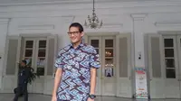 Sandiaga Uno menemui Ahok di Balai Kota DKI Jakarta (Liputan6.com/ Delvira Chaerani Hutabarat)