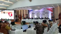 KPU Tetapkan Perolehan Suara Sah Nasional Partai Politik Peserta Pemilu 2019 (Hari Ariyanti/Liputan6.com)
