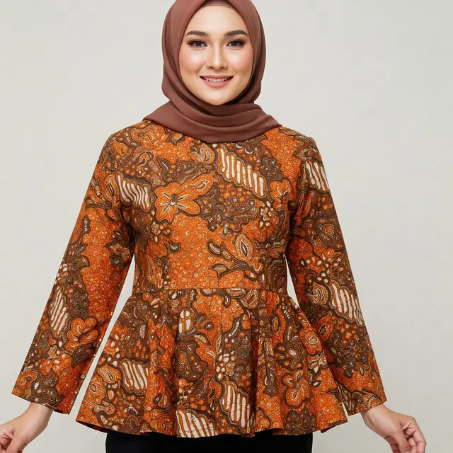 6 Model Atasan Batik Wanita Muslimah Modern 2025, Cocok untuk Segala Acara