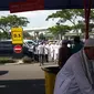 Massa penjemput Rizieq Shihab di Bandara Soekarno-Hatta. (Liputan6.com/Putu Merta)