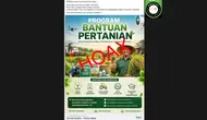 Cek Fakta: Tidak Benar Link Pendaftaran Bantuan Pupuk Subsidi hingga Alat Pertanian