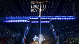 Humanity, Equality, dan Destiny menjadi tema Commonwealth Games 2014 yang dihelat di Celtic Park, Glasgow, Skotlandia, (23/7/2014). (REUTERS/Stefan Wermuth)