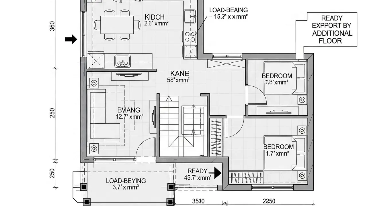 Denah Rumah Kecil 2 Kamar Tren 2025
