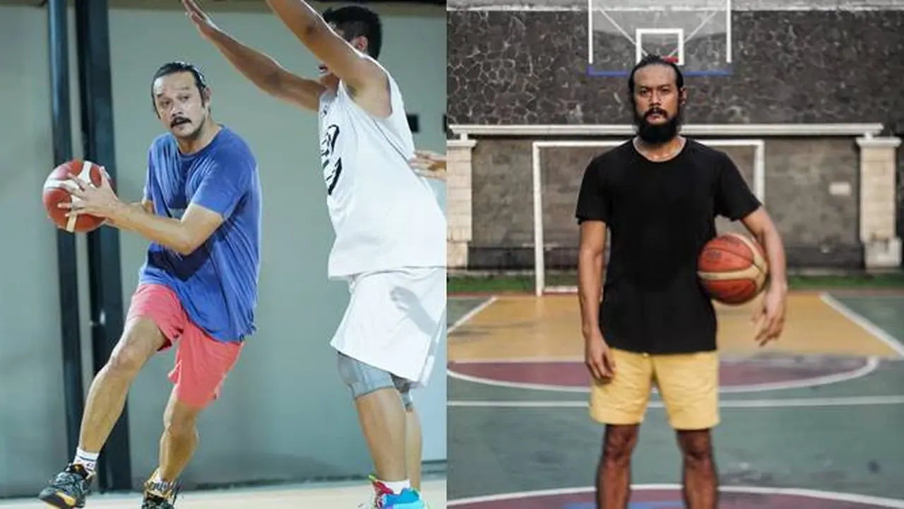 Punya Hobi Basket, Ini 7 Gaya Dwi Sasono Saat Main di Lapangan
