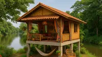 7 Rumah Sederhana dengan Pondasi Tinggi yang Asri, Cocok Jadi Ide Hunian di 2025