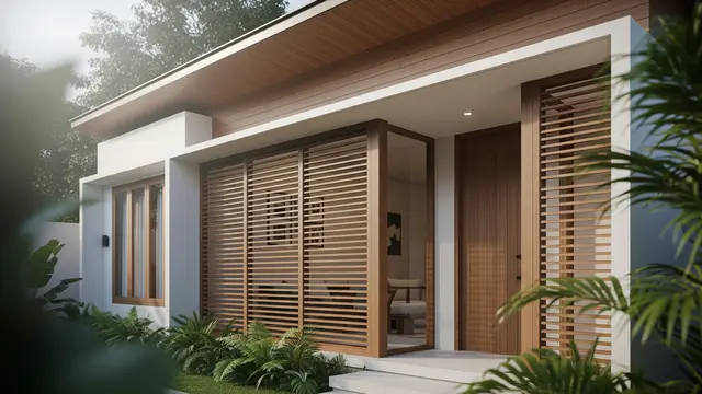 8 Inspirasi Rumah Kecil dengan Lorong Angin agar Tidak Gerah, Hunian Sejuk Alami