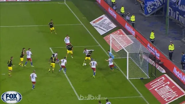 Borussia Dortmund meraih kemenangan atas Hamburg 3-0. This video is presented by Ballball